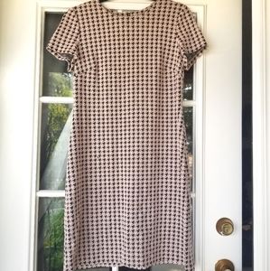 Calvin Klein Pink&Black Houndstooth Dress